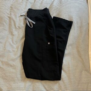 Figs Black Yola High Waisted Scrub Pants